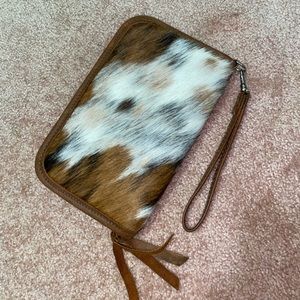 Double J Saddlery Cowhide Clutch